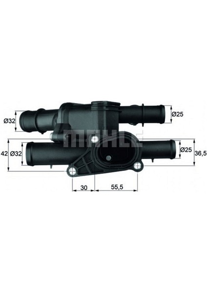 Termostat (Komple) Bora-Golf Iv-A3 1.9-2.3-2.0 (99-05) (Otom.) (105C) 11