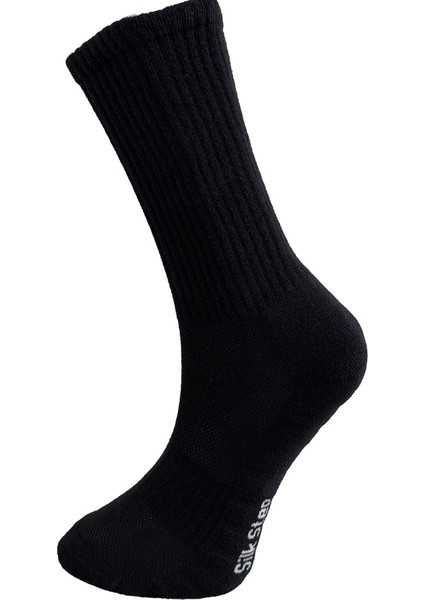 Fit Line 4'lü Siyah Erkek ve Bayan Spor Çorabı , Active - Fonksiyonel (4çift Siyah)