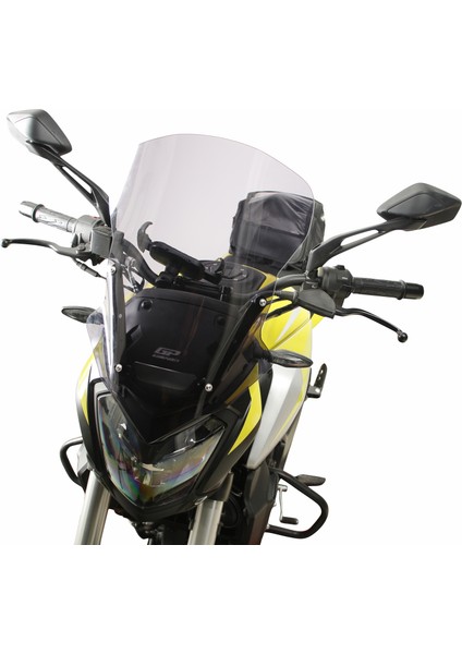 Bajaj Dominar 250 / 400 2017-2024 Uyumlu Ön Cam Siyah 48 cm
