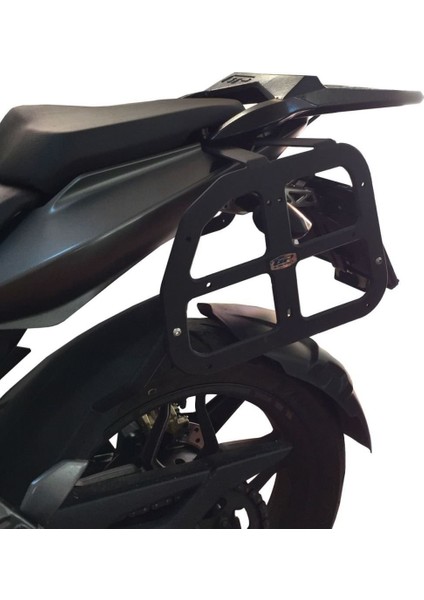 Bajaj Pulsar NS 200 2011-2023 Uyumlu Yan Çanta Demiri Siyah