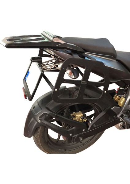 Bajaj Pulsar NS 200 2011-2023 Uyumlu Yan Çanta Demiri Siyah