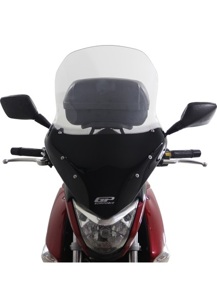 Suzuki İnazuma 2012-2016 Uyumlu Baskılı Tur Camı Füme 72 cm