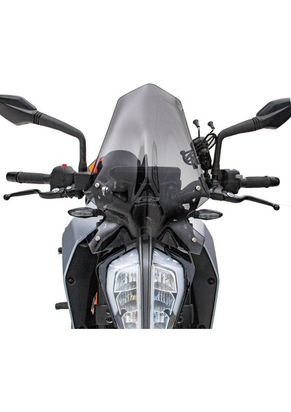 KTM Duke 390 2017-2023 Uyumlu Ön Cam Füme 46 cm