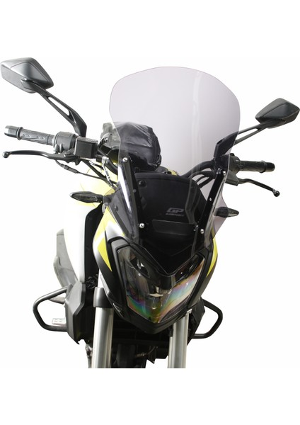 Bajaj Dominar 250 / 400 2017-2024 Uyumlu Ön Cam Füme 48 cm modelleri