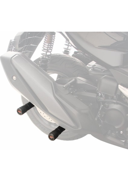 Honda Forza 250 2018-2025 Uyumlu Egzoz Koruma Takozu Siyah modelleri