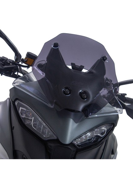 Ducati Multistrada V4 2021-2023 Uyumlu Spor Ön Cam Siyah 37 cm