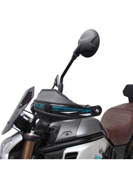 CF Moto 700 CL-X 2022-2024 Uyumlu Plastik Elcik Koruma Siyah