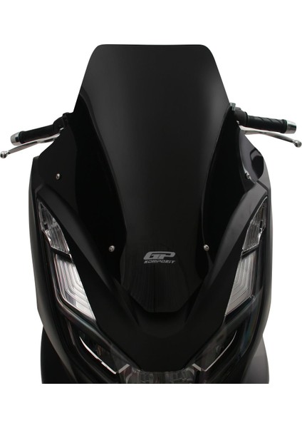 Honda PCX 125 / 150 2021-2024 Uyumlu Spor Ön Cam Siyah 55 cm