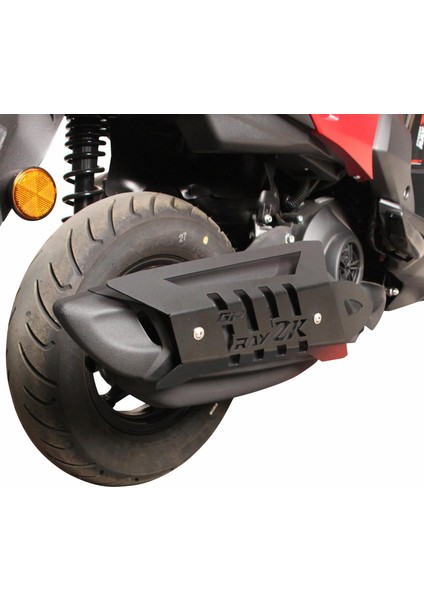 Yamaha RayZR 2024 Uyumlu Egzoz Koruma Kapağı Siyah