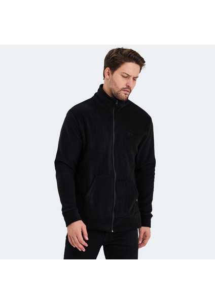 SANSA Erkek Siyah Polar Sweatshirt – Kışlık, Düz Desen, %100 Polyester, Rahat ve Sıcak Kesim fırsatları