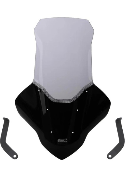 Yamaha NMAX 125 / 155 2021-2024 Uyumlu Elcikli Uzun Tur Camı Füme 82 cm