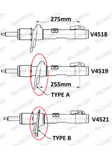 Ön Amortisör L/r Ford Transit V363 2013 2016 Gazli Van-Magnum Serisi 13