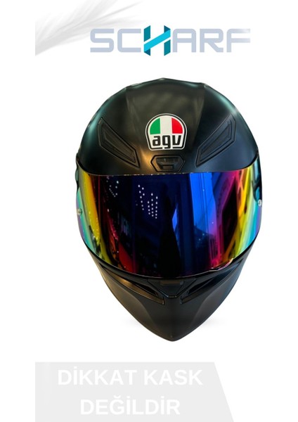 Agv K1/k1 S/k1 Mono/k-5/k-5s Uyumlu Rainbow S Vizör(Sadece Kask Camıdır.)