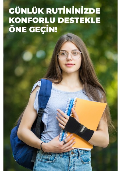Başparmak Destekli El Bilek Ateli 2 Adet, Karpal Tünel, Kırık, Çıkık, Bilek Ağrısı, Burkulmaa