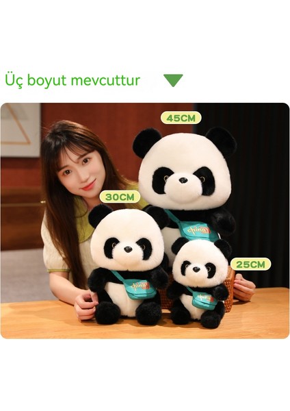 12 cm Yeni Sevimli Omuz Çantası Panda Bebek Oyuncak (Yurt Dışından)