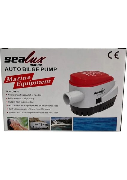 Sealux 12V 1100GPH Otomatik Marin Sintine Pompası