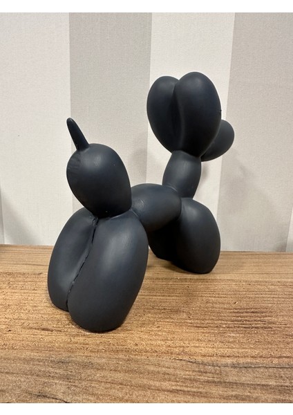 Antrasit Balon Köpek, 20X17CM