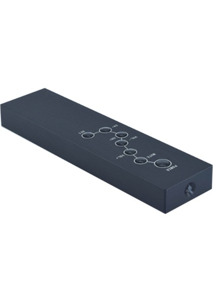 Tamamen Alüminyum Kızılötesi Sinyal Hifi Ses Cd'si Ön Yükseltici Tv Set Üstü Kutusu Için 7 Tuşlu Uzaktan Kumanda (B) (Yurt Dışından)