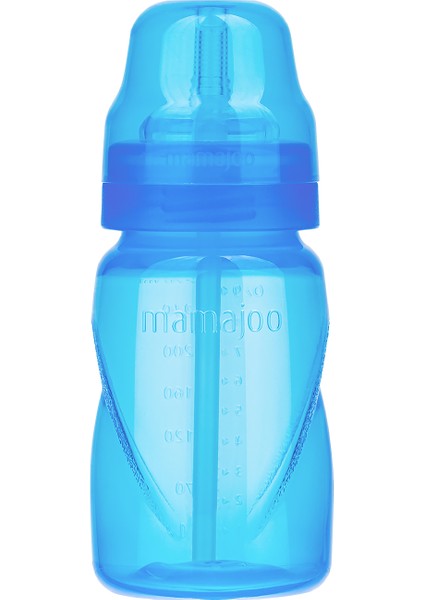 Akıtmayı Engelleyen Pipetli Bardak, 270 ml, 12+ Ay, Mavi, 1 Adet