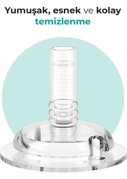 Akıtmayı Engelleyen Pipetli Bardak, 270 ml, 12+ Ay, Mavi, 1 Adet
