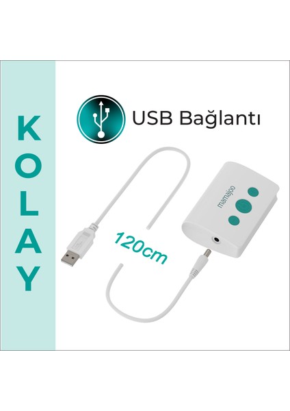 Elektronik Tekli Göğüs Pompası 160 ml | 15 Kademe Ayarı, Hafif ve Taşınabilir Tasarım, Biberon ve Saklama Kabı Uyumlu
