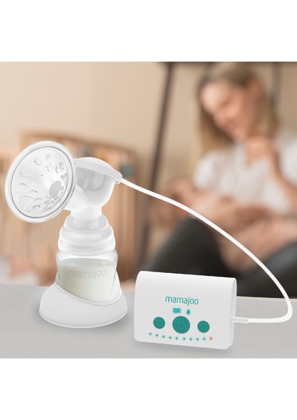 Elektronik Tekli Göğüs Pompası 160 ml | 15 Kademe Ayarı, Hafif ve Taşınabilir Tasarım, Biberon ve Saklama Kabı Uyumlu