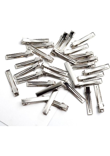 0 Paket Düz Tek Çatal Saç Tokaları Dıy Fiyonklar 4 cm (30 Paket) (Yurt Dışından) fırsatları