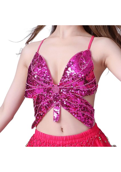 Dans Halter Sütyen Dans Kostümleri Halter Kırmızı (Yurt Dışından)