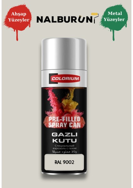 213 Ral Renkleri 400 ml Özel Renklendirilmiş Selülozik Mat Sprey Boya