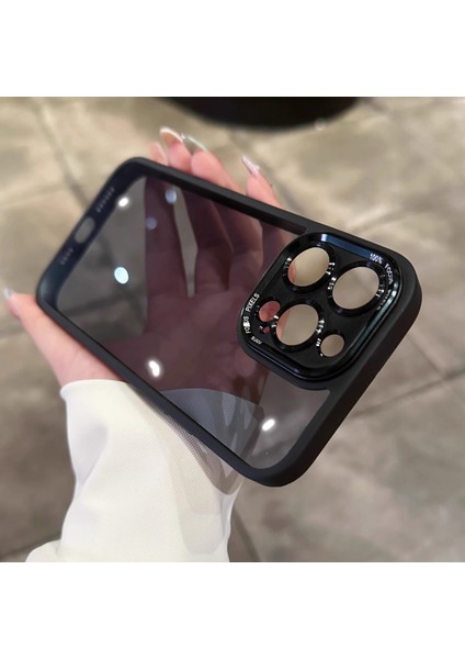 Yüksek Dereceli Metal Lensli Her Şey Dahil Cep Telefonu Kılıfı（ iPhone16PRO） Şeffaf Eksik Etiket Koruyucu Kapak (Yurt Dışından)