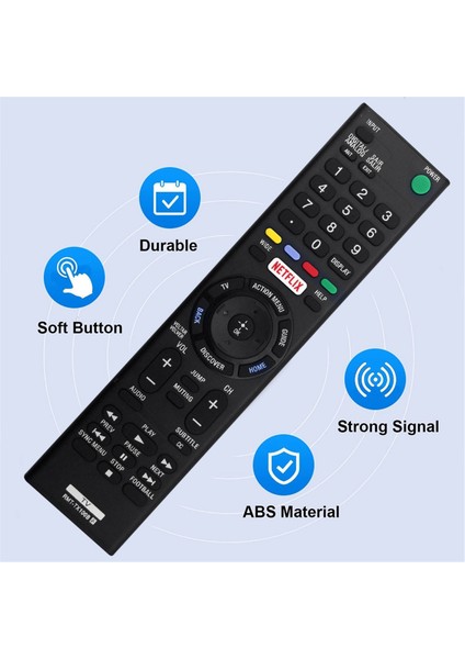 LED LCD 4K Tv Için -TX100B Uzaktan Kumandayı Değiştirin -55W6500 XBR-55X855C -43X8301C -55XD8599 (Yurt Dışından) modelleri