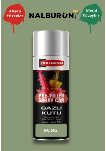 213 Ral Renkleri 400 ml Özel Renklendirilmiş Selülozik Mat Sprey Boya