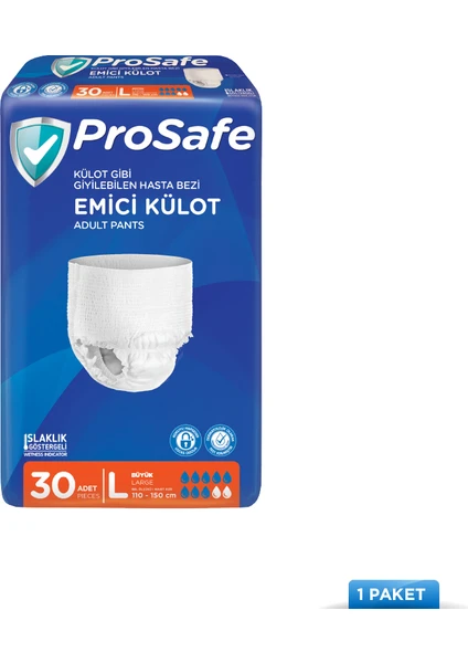 Tekstil Yüzey Emici Külot Large 30'Lu Paket