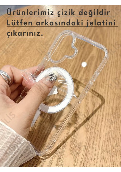 iPhone 16 Pro Kılıf Şeffaf Magsafe Magnetik Kılıf – Kablosuz Şarj Uyumluluğu, Darbe Emici
