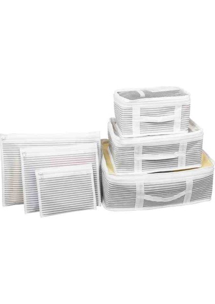 6'lı Bavul Organizer Gri Renk