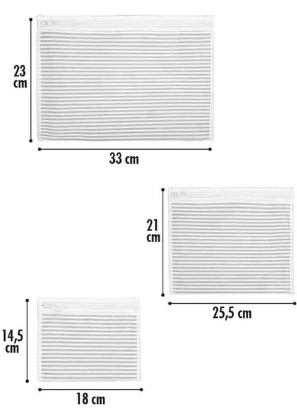 6'lı Bavul Organizer Gri Renk