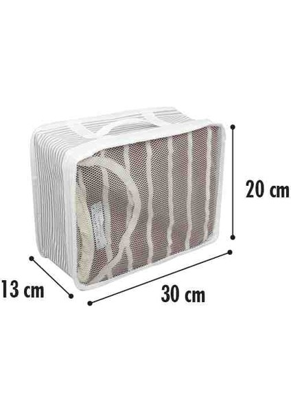 6'lı Bavul Organizer Gri Renk