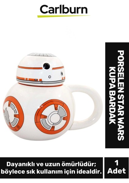 Özel Tasarım - Dekoratif - Şık Hediyelik - Porselen Star Wars Kupa Bardak 13*14 cm