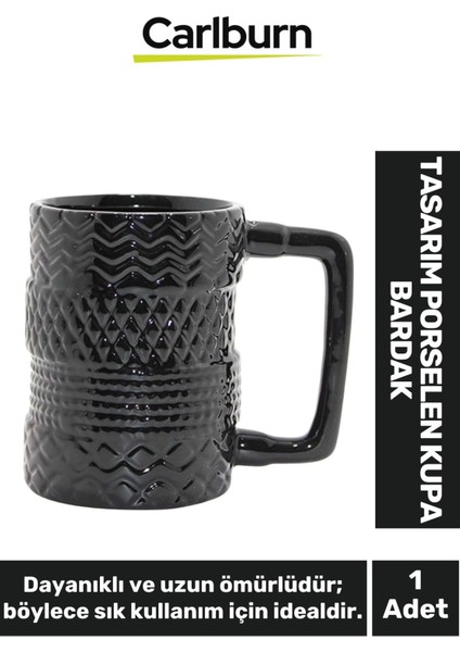 Özel Seri - Dekoratif - Şık - Hediyelik - Sevgili - Arkadaş Tasarım Porselen Kupa Bardak 11*12 cm