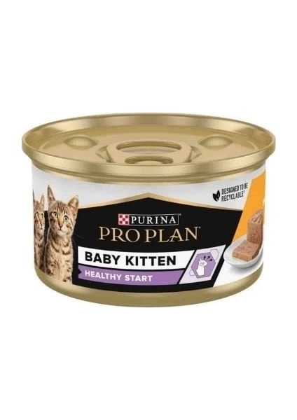 Baby Kitten Tavuklu Yeni Doğan Yavru Kedi Konservesi 85 gr
