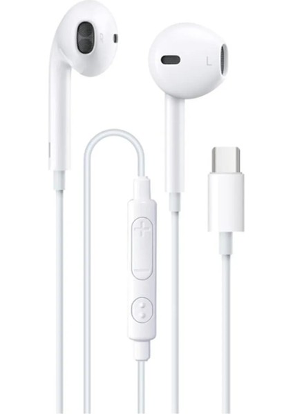 Xiaomi-Oppo-Redmi-Huawei-Apple iPhone (15-16) Uyumlu Type-C Çıkışlı Kulaklık