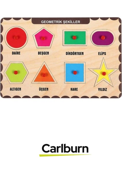 Özel Üretim Eğitici Öğretici Zeka Geliştirici Çocuk Ebeveyn Geometrik Şekiller Ahşap Tutmalı Puzzle fiyatları