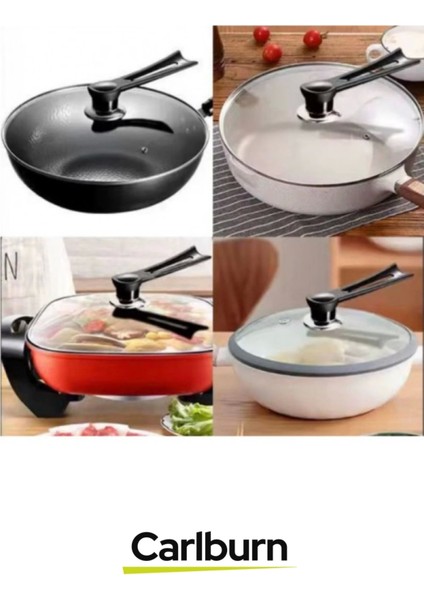 Özel Üretim Ergonomik Yapılı Isıya Dayanıklı Şık Rahat Mutfak Dikey Tasarım Tencere Kapağı Kolu modelleri