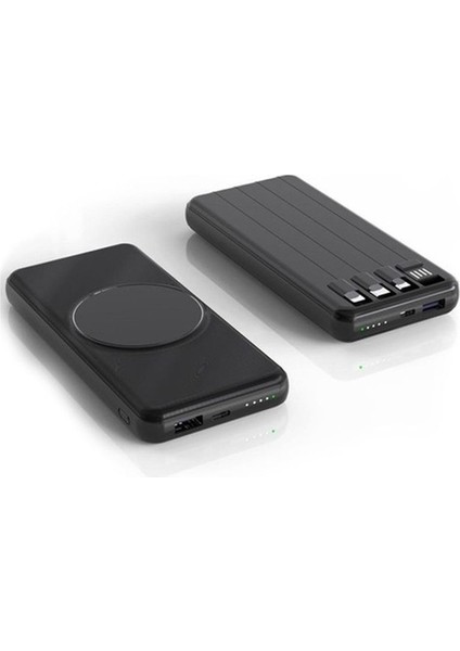 10000 Mah Magsafe Manyetik Kablosuz Powerbank Iphone Uyumlu