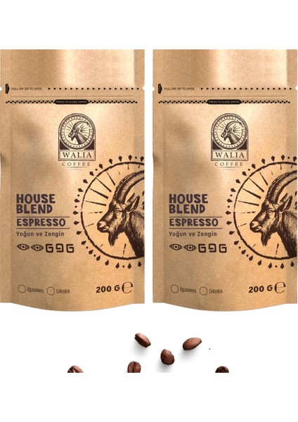 2 Adet Espresso House Blend 200 G Avantaj Paket