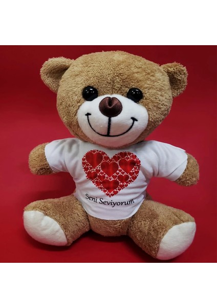 Love Tişörtlü Peluş Ayıcık - CLR8071-2765