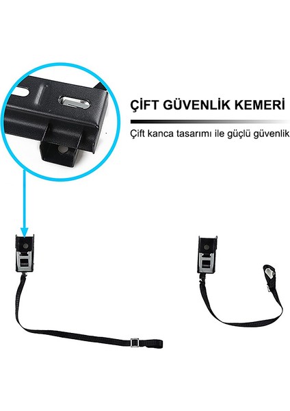 32-80 Güvenlik Kemerli Lcd-Led Tv Duvar Askı Aparatı (4767) - CLR4715-8959