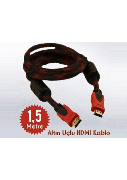 HDMI Kablo Altın Uçlu (1,5 Metre) fiyatları