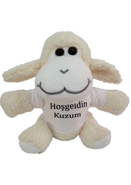 Hoşgeldin Kuzum Tişörtlü Peluş Kuzu - CLR1173-5968