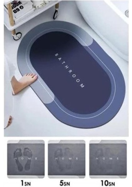 Oval Süper Emıcı Banyo Paspası modelleri